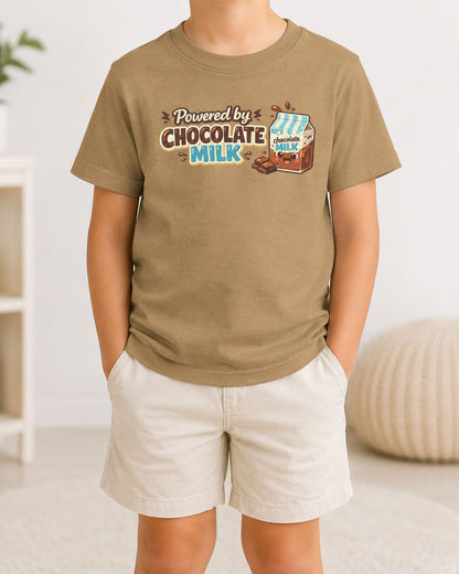 Powered by Chocolate Milk Toddler Tee