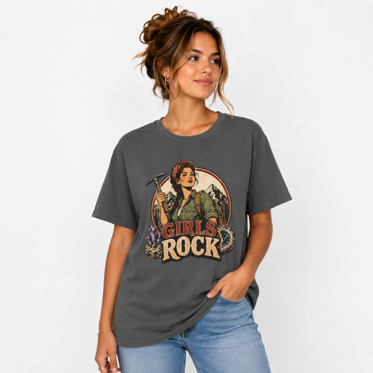Rockhounding Retro Woman T-Shirt