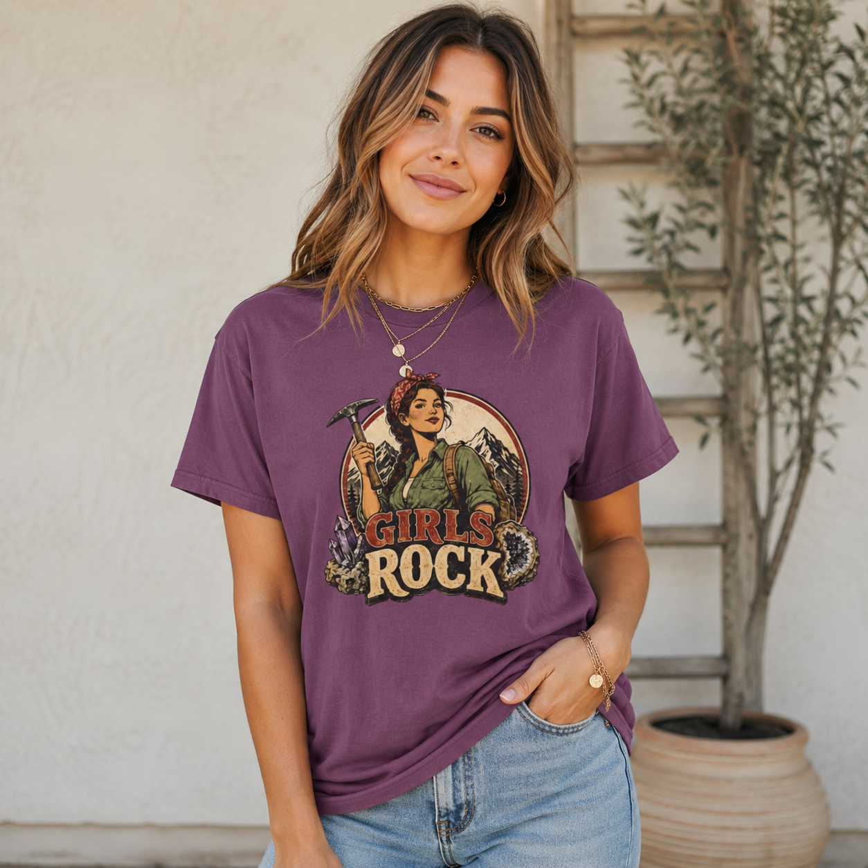 Rockhounding Retro Woman T-Shirt