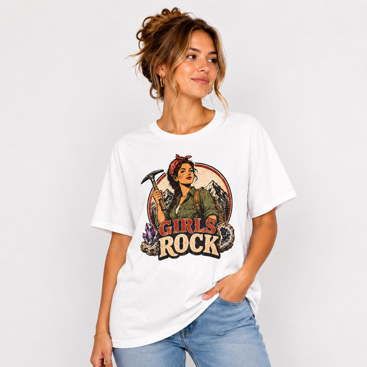 Rockhounding Retro Woman T-Shirt