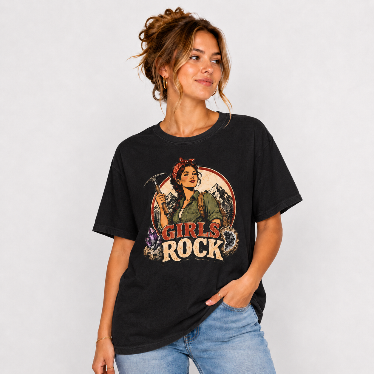 Rockhounding Retro Woman T-Shirt