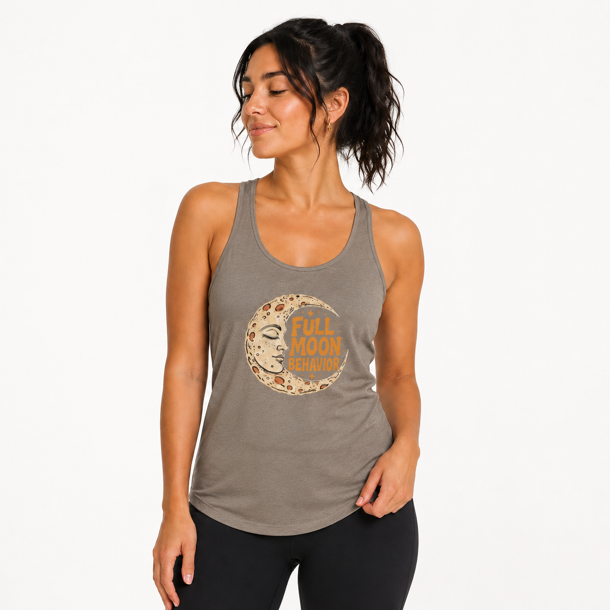 Full Moon Behavior racerback tank