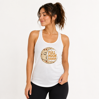 Full Moon Behavior racerback tank