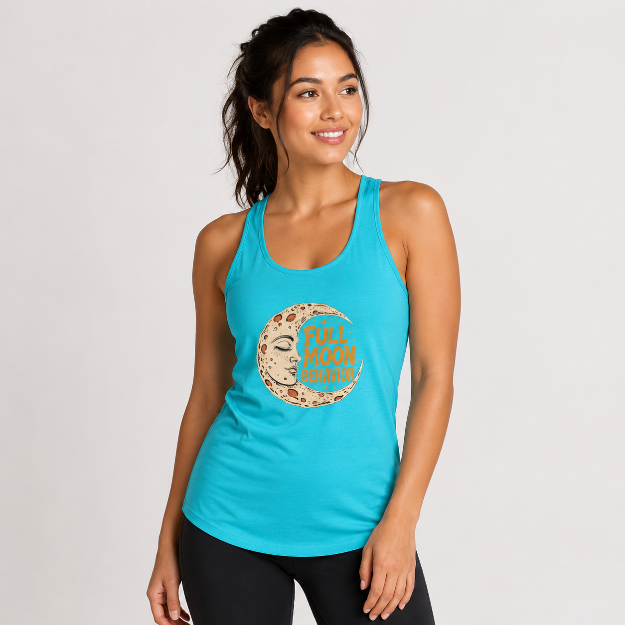 Full Moon Behavior racerback tank