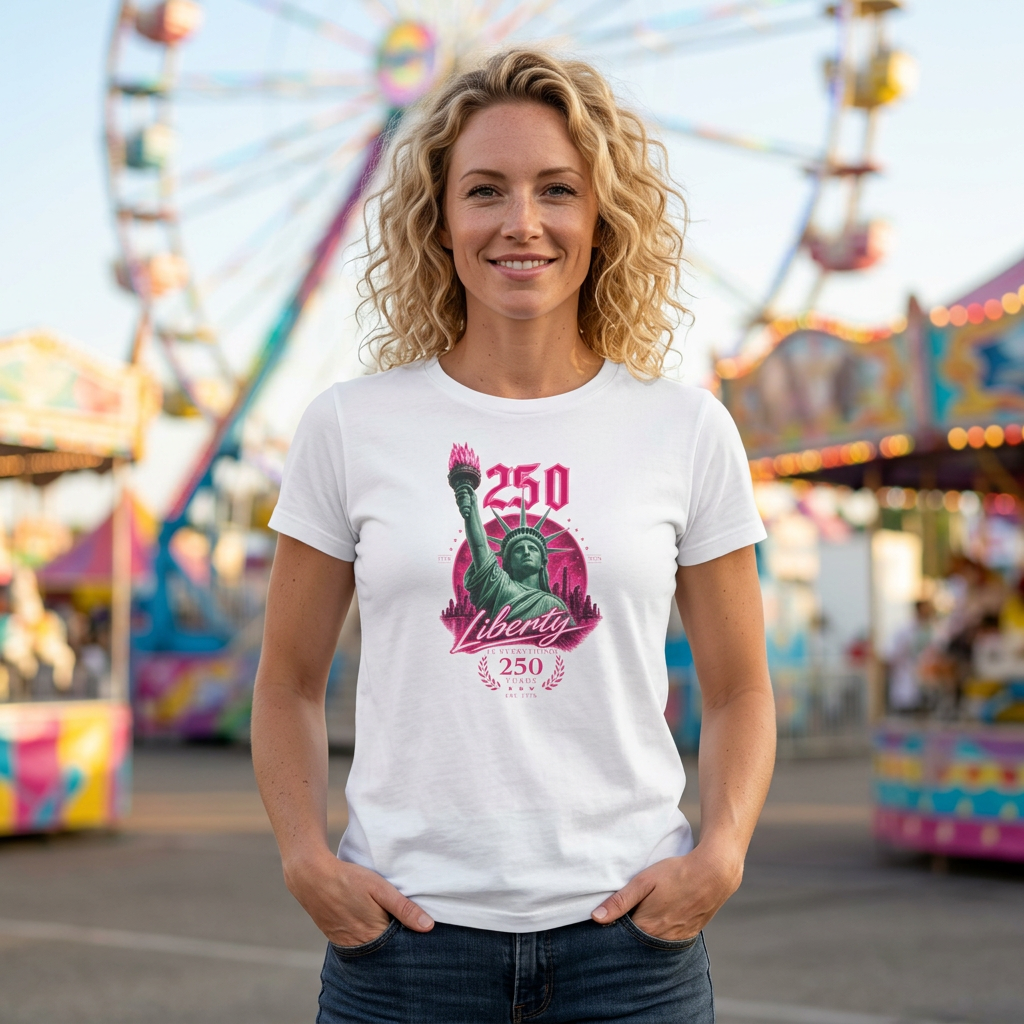 Statue of Liberty 250th Anniversary T-Shirt | Liberty Graphic Tee