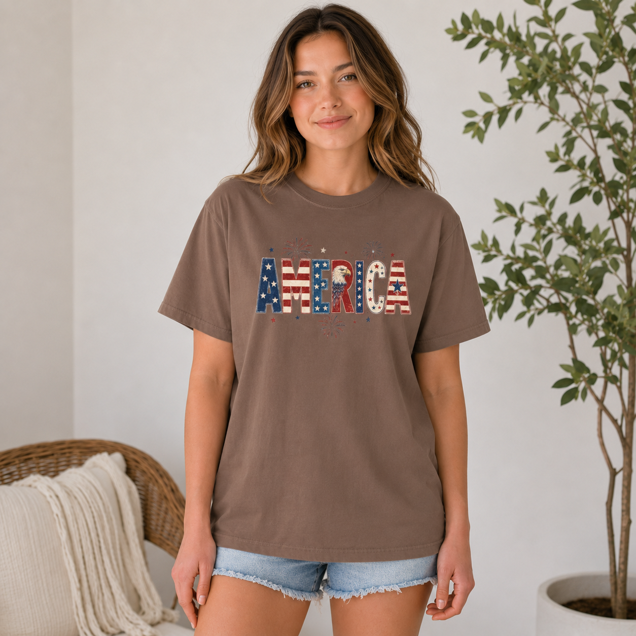Patriotic America Flag T-shirt — 4th of July Tee