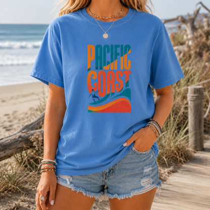 Pacific Coast Surf Wave T-Shirt