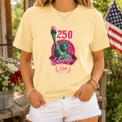 Statue of Liberty 250th Anniversary T-Shirt | Liberty Graphic Tee