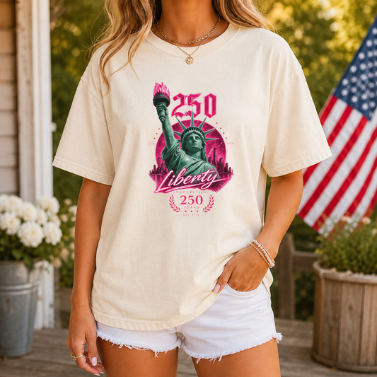 Statue of Liberty 250th Anniversary T-Shirt | Liberty Graphic Tee