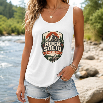 Rock Solid Adventures logo Tank Top