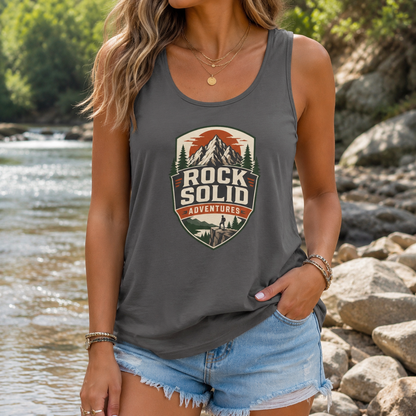 Rock Solid Adventures logo Tank Top