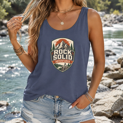 Rock Solid Adventures logo Tank Top