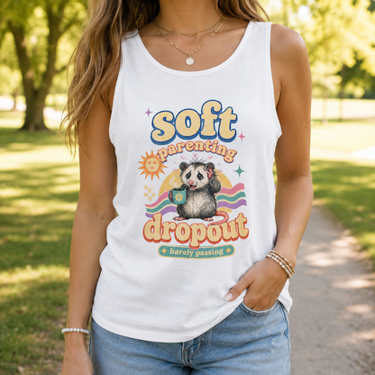 Soft Parenting Dropout Retro Possum Tank