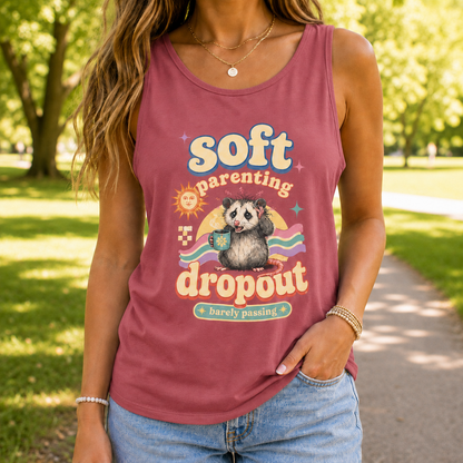 Soft Parenting Dropout Retro Possum Tank