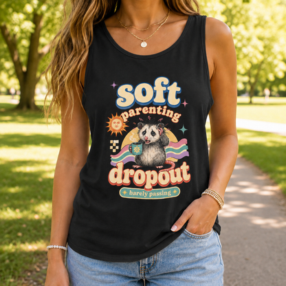 Soft Parenting Dropout Retro Possum Tank