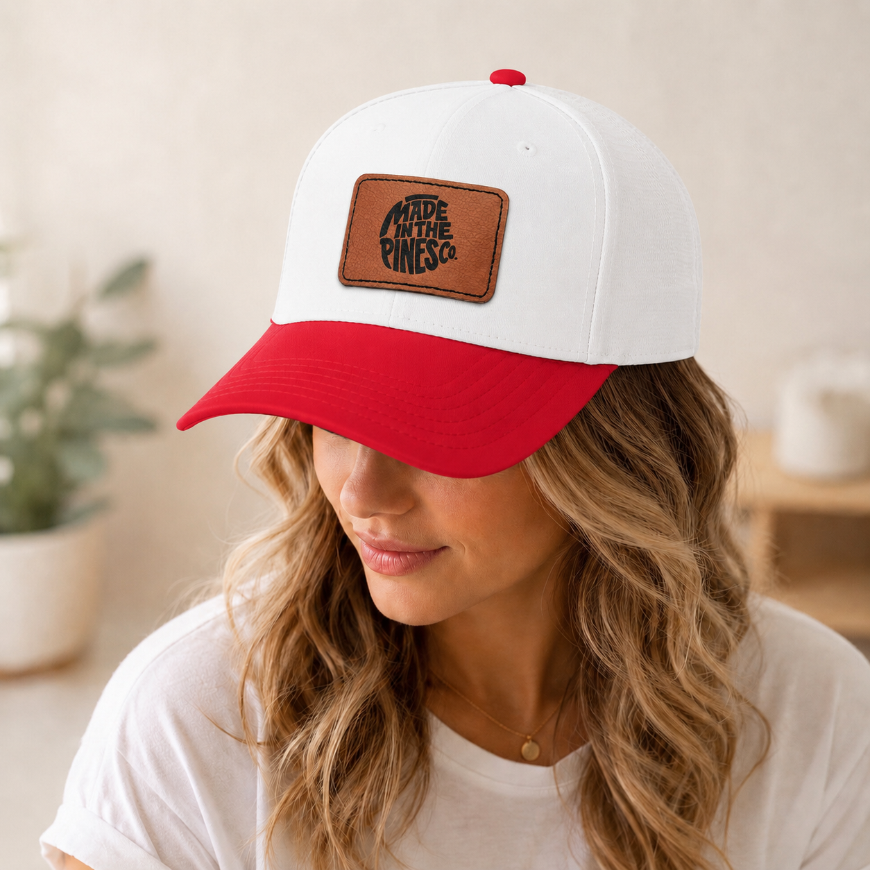 Made in the Pines Leather Patch Baseball Cap
