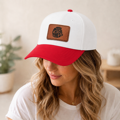 Made in the Pines Leather Patch Baseball Cap