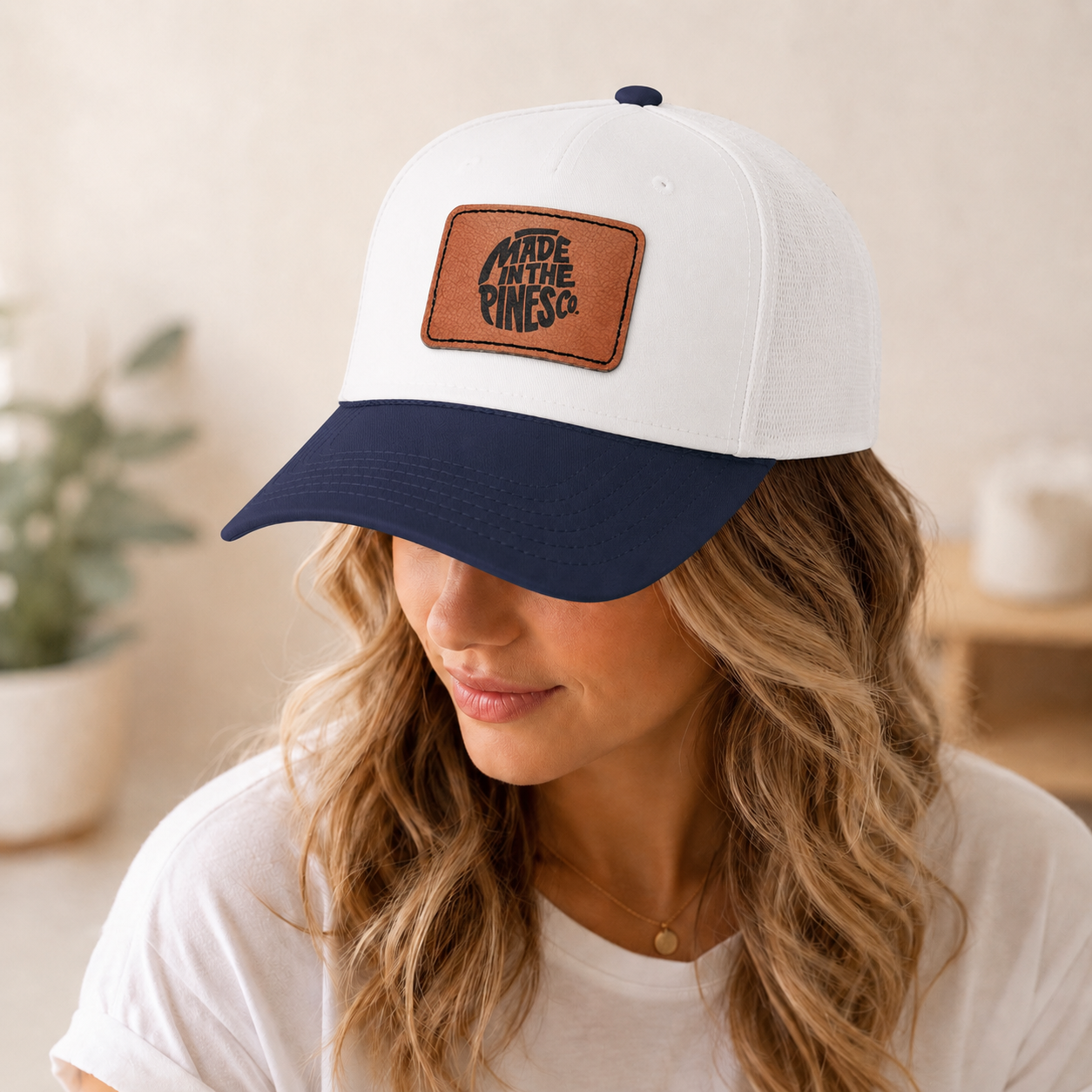 Made in the Pines Leather Patch Baseball Cap