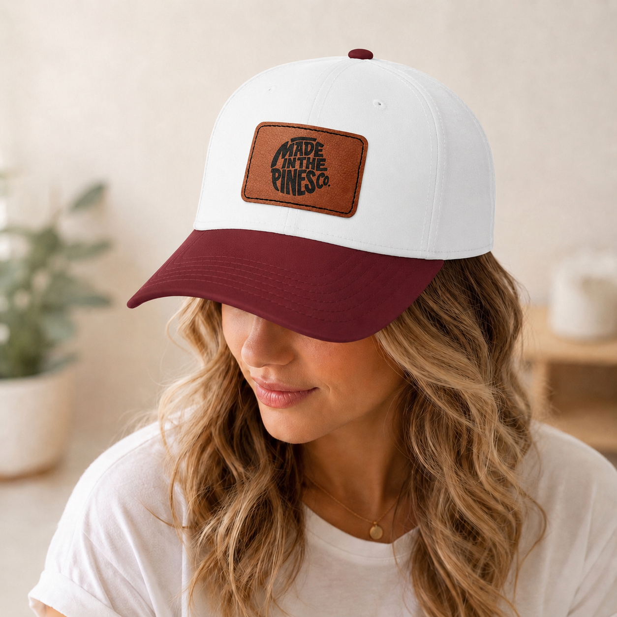 Made in the Pines Leather Patch Baseball Cap