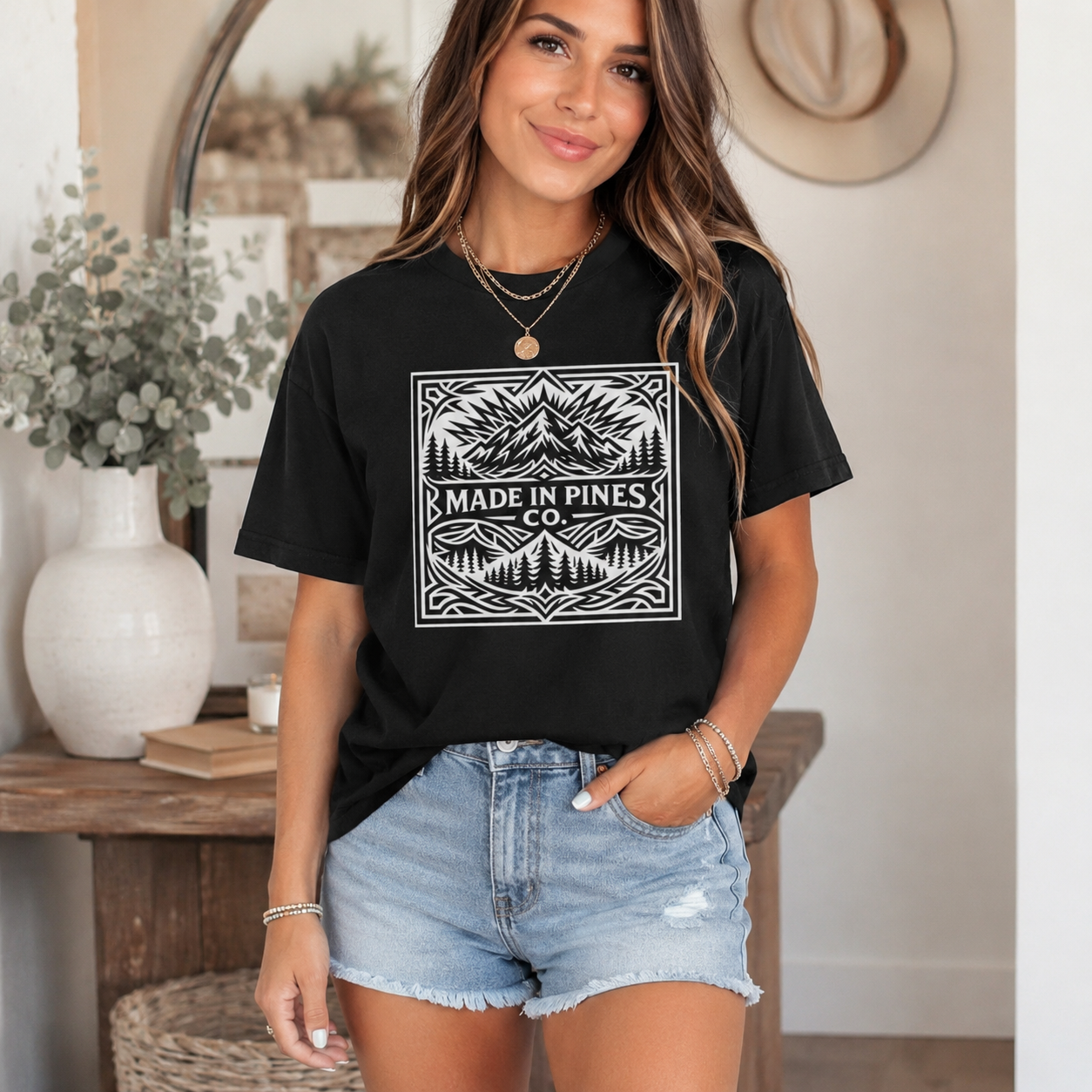 Made in the Pines Co Tribal Badge T-shirt