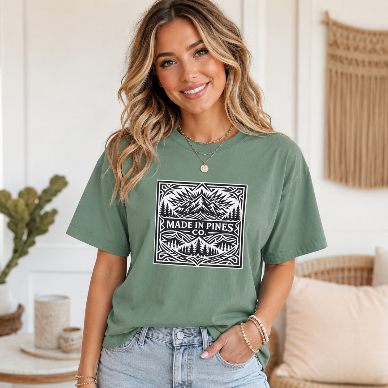 Made in the Pines Co Tribal Badge T-shirt