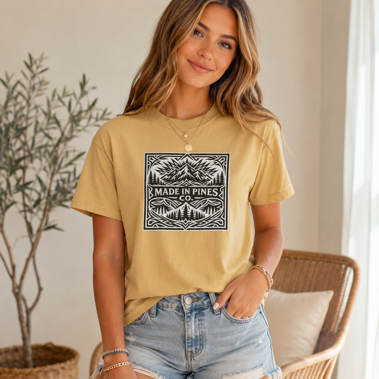 Made in the Pines Co Tribal Badge T-shirt