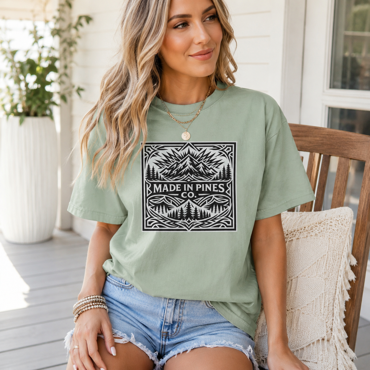 Made in the Pines Co Tribal Badge T-shirt