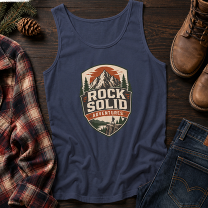 Rock Solid Adventures logo Tank Top