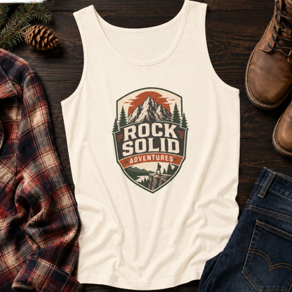 Rock Solid Adventures logo Tank Top