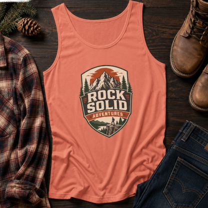 Rock Solid Adventures logo Tank Top