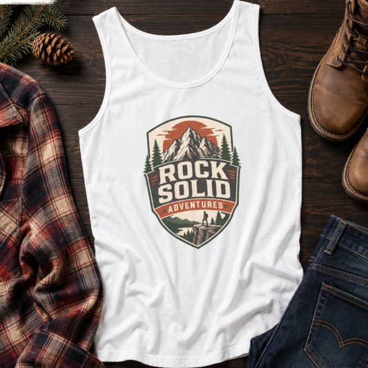 Rock Solid Adventures logo Tank Top
