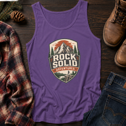 Rock Solid Adventures logo Tank Top
