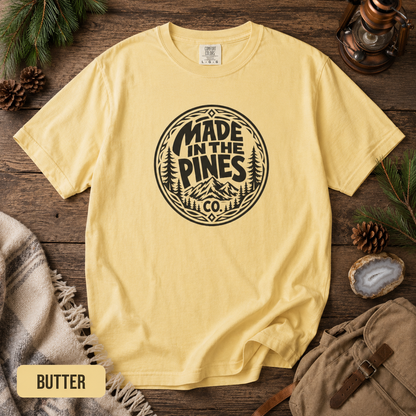 Made in the Pines Pine Forest Badge T-shirt | Vintage Outdoors Tee