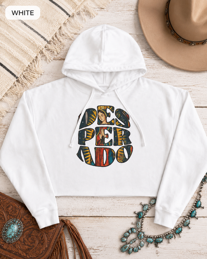Desperado Faith-Inspired Crop Hoodie — Boho Cropped Sweatshirt