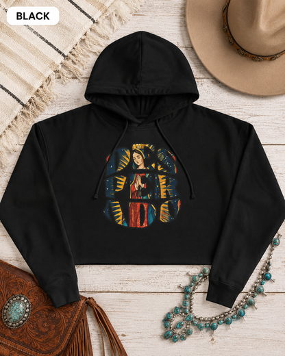 Desperado Faith-Inspired Crop Hoodie — Boho Cropped Sweatshirt