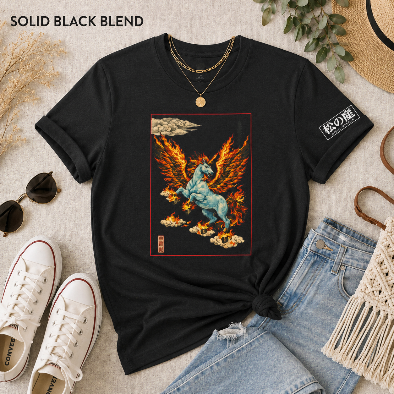 Mythical Pegasus Illustration Tee