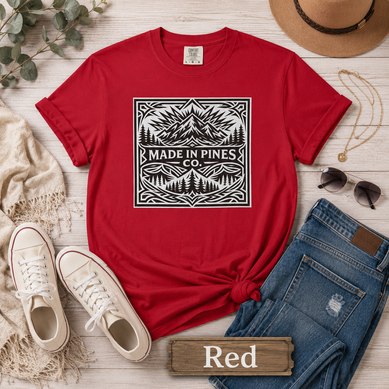Made in the Pines Co Tribal Badge T-shirt