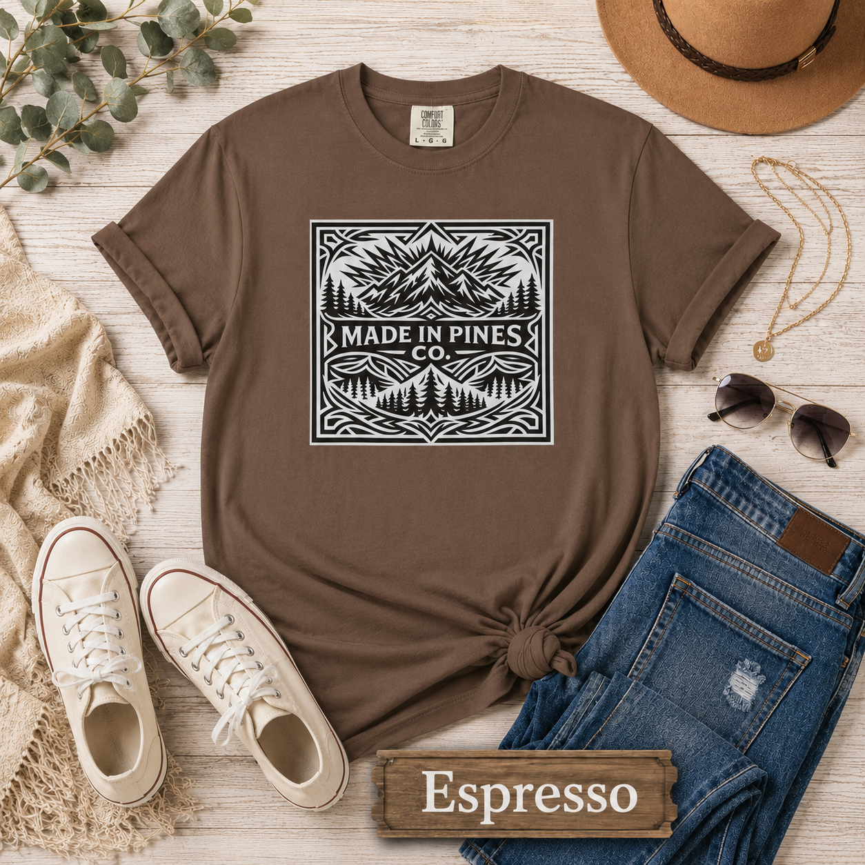 Made in the Pines Co Tribal Badge T-shirt