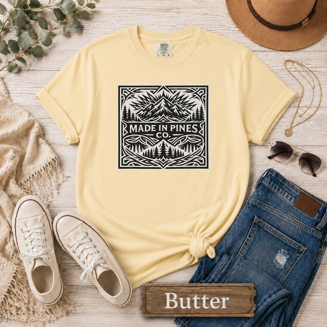 Made in the Pines Co Tribal Badge T-shirt