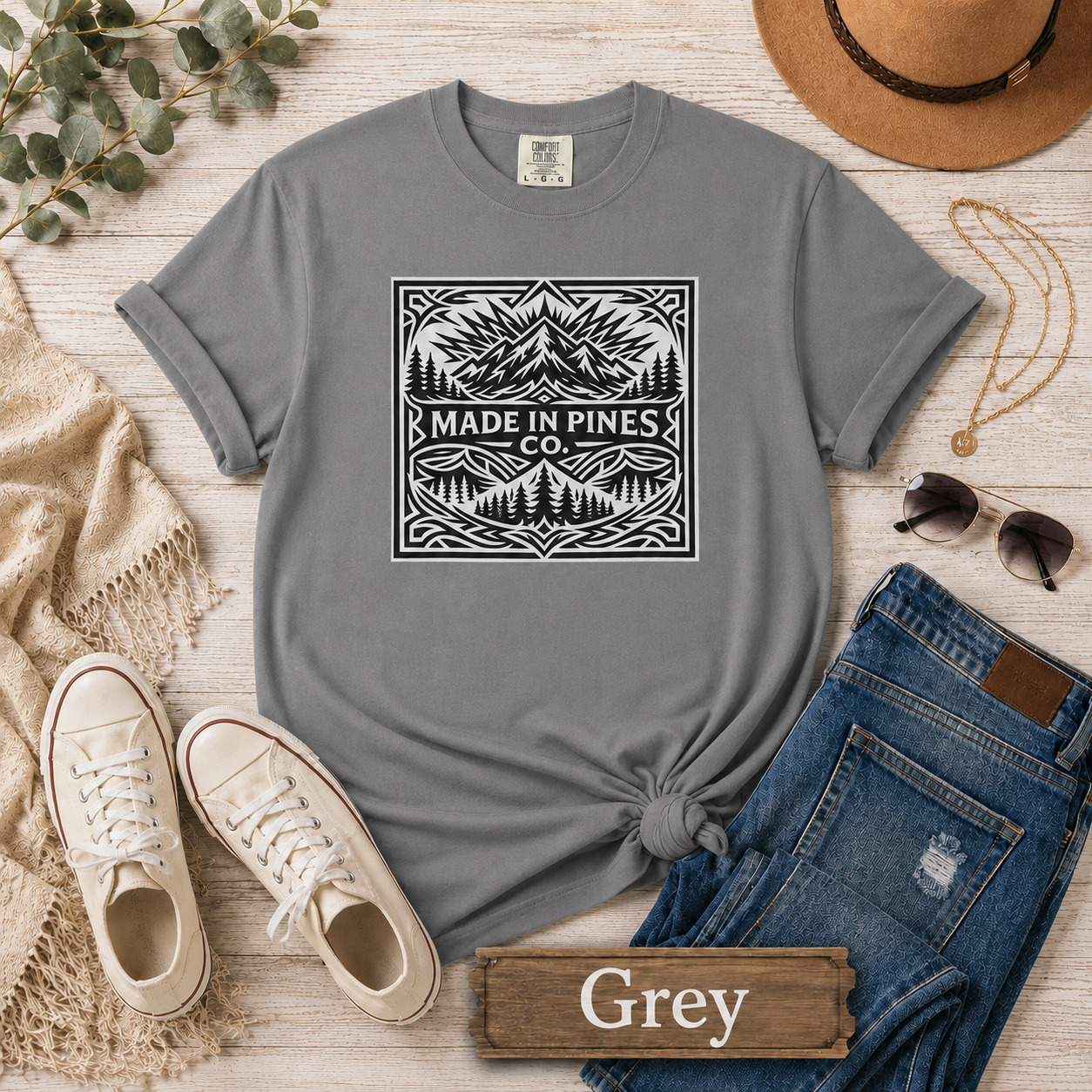 Made in the Pines Co Tribal Badge T-shirt