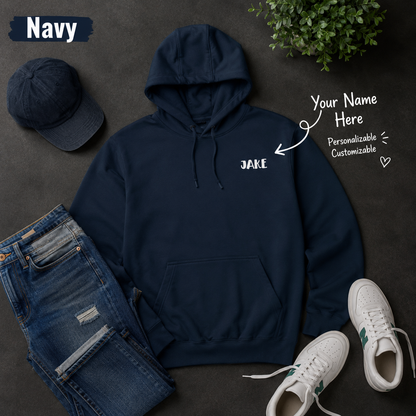 Pines Mountain Forest Oversized Three-Panel Fleece Hoodie