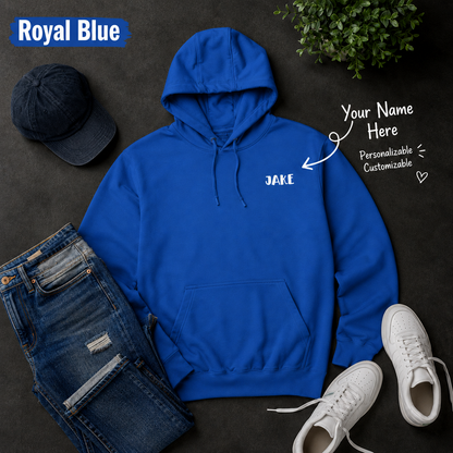 Pines Mountain Forest Oversized Three-Panel Fleece Hoodie