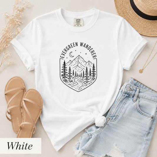 Evergreen Wanderer Mountain T-Shirt