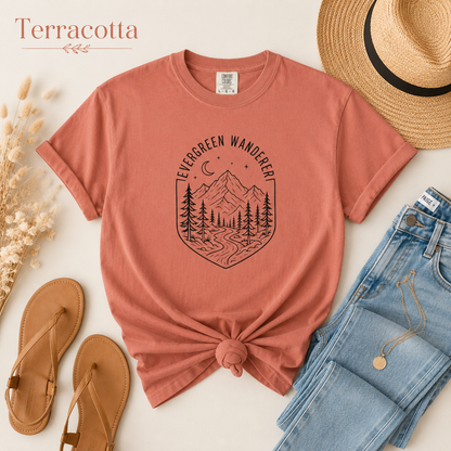 Evergreen Wanderer Mountain T-Shirt