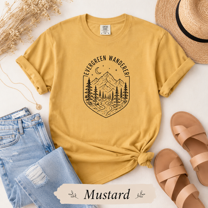 Evergreen Wanderer Mountain T-Shirt