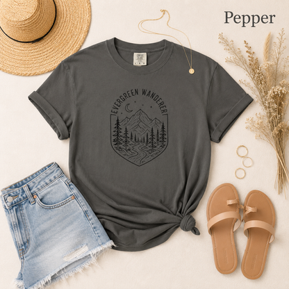 Evergreen Wanderer Mountain T-Shirt