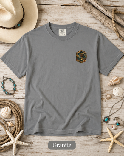 Coastal Cowgirl T-Shirt — Wild Tide Rider Graphic Tee