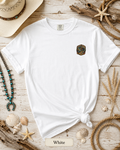 Coastal Cowgirl T-Shirt — Wild Tide Rider Graphic Tee