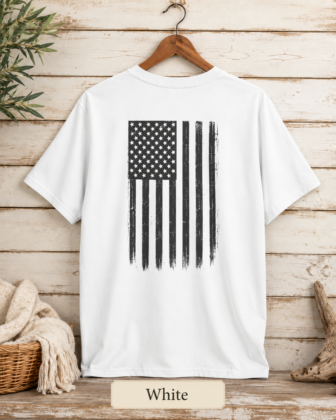 1776 Distressed American Flag Vintage Patriotic T-Shirt