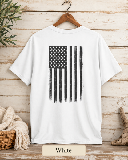 1776 Distressed American Flag Vintage Patriotic T-Shirt